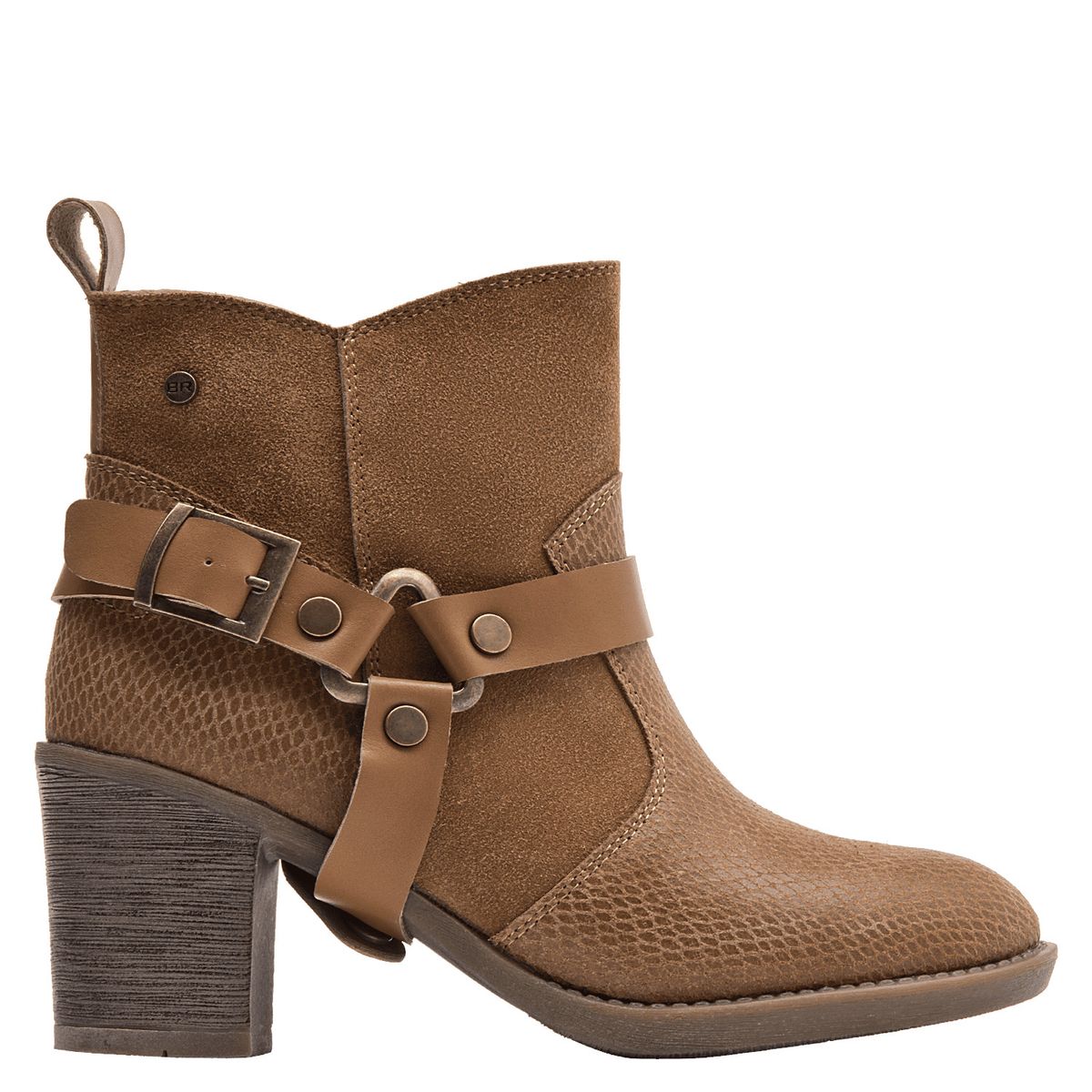 BRUNO ROSSI - Botín Casual Mujer Marrón claro Bruno Rossi