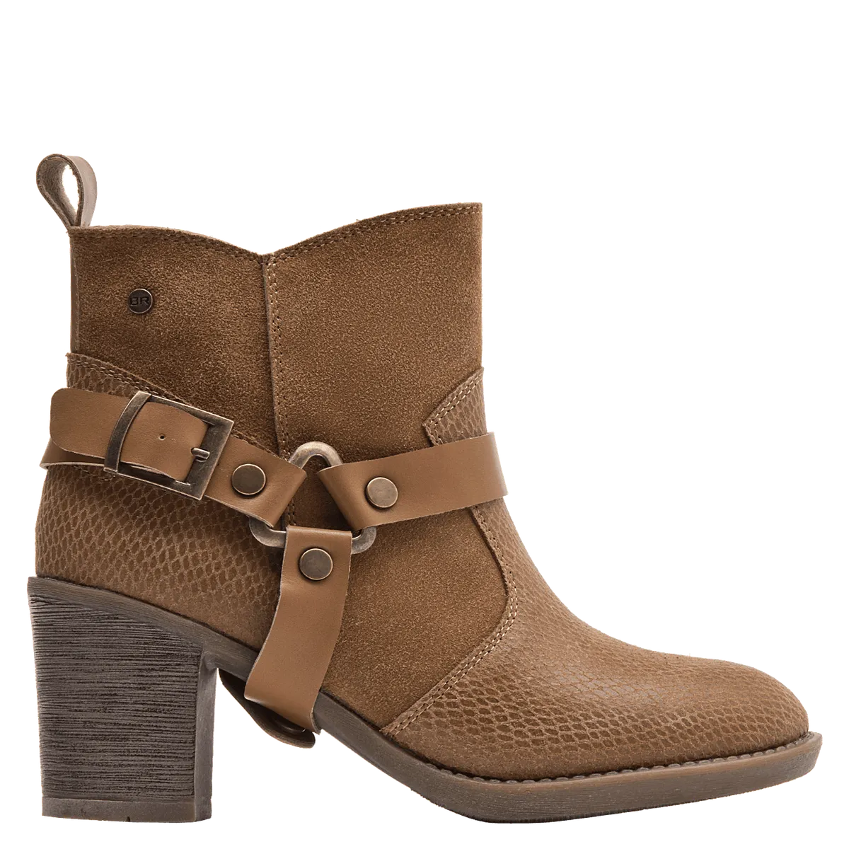 BRUNO ROSSI - Botín Casual Mujer Marrón claro Bruno Rossi