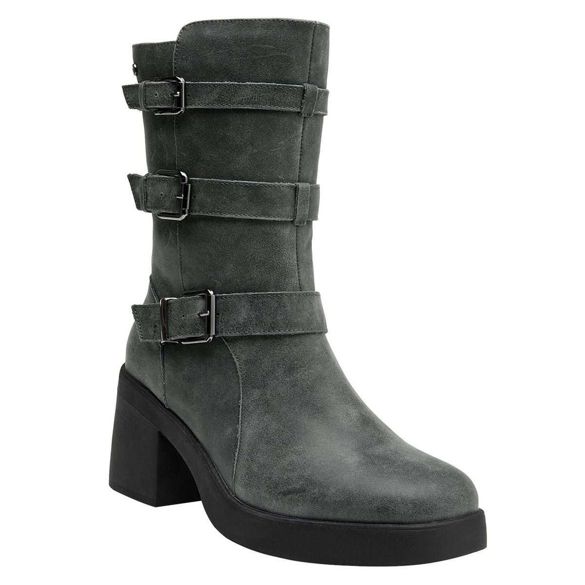 POLLINI - Bota Casual Mujer Gris Pollini