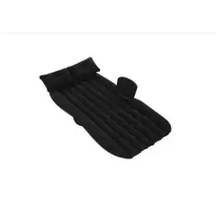 ANGELES DEL HOGAR - Colchon Inflable Asiento Trasero Auto + Compresor De Aire Negro
