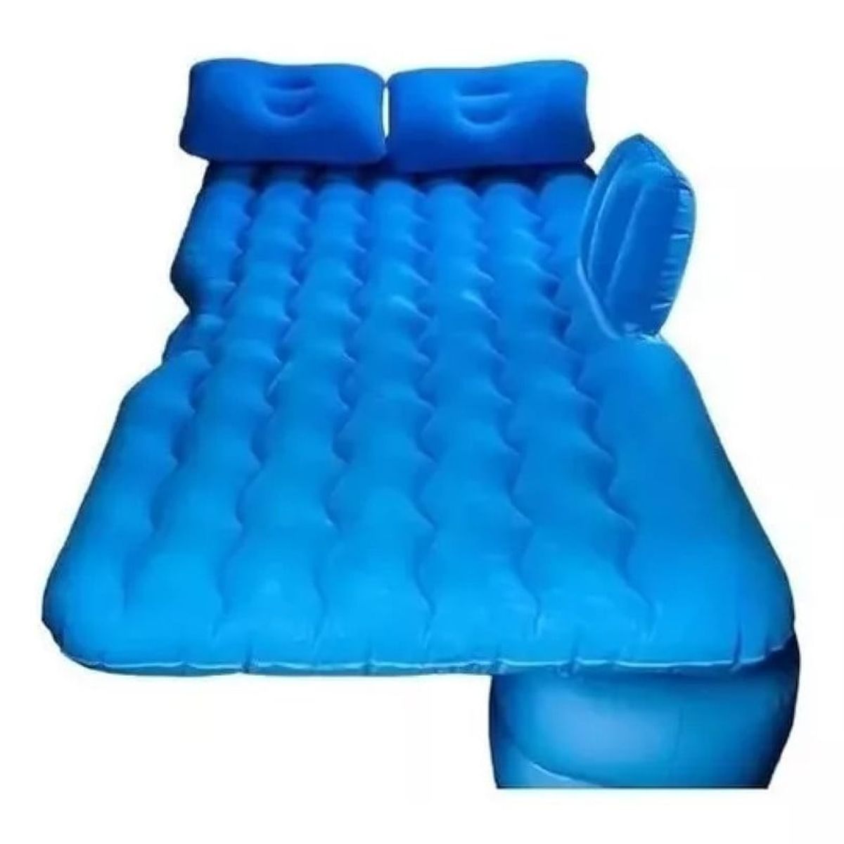 ANGELES DEL HOGAR - Colchon Inflable Asiento Trasero Auto + Compresor De Aire Azul