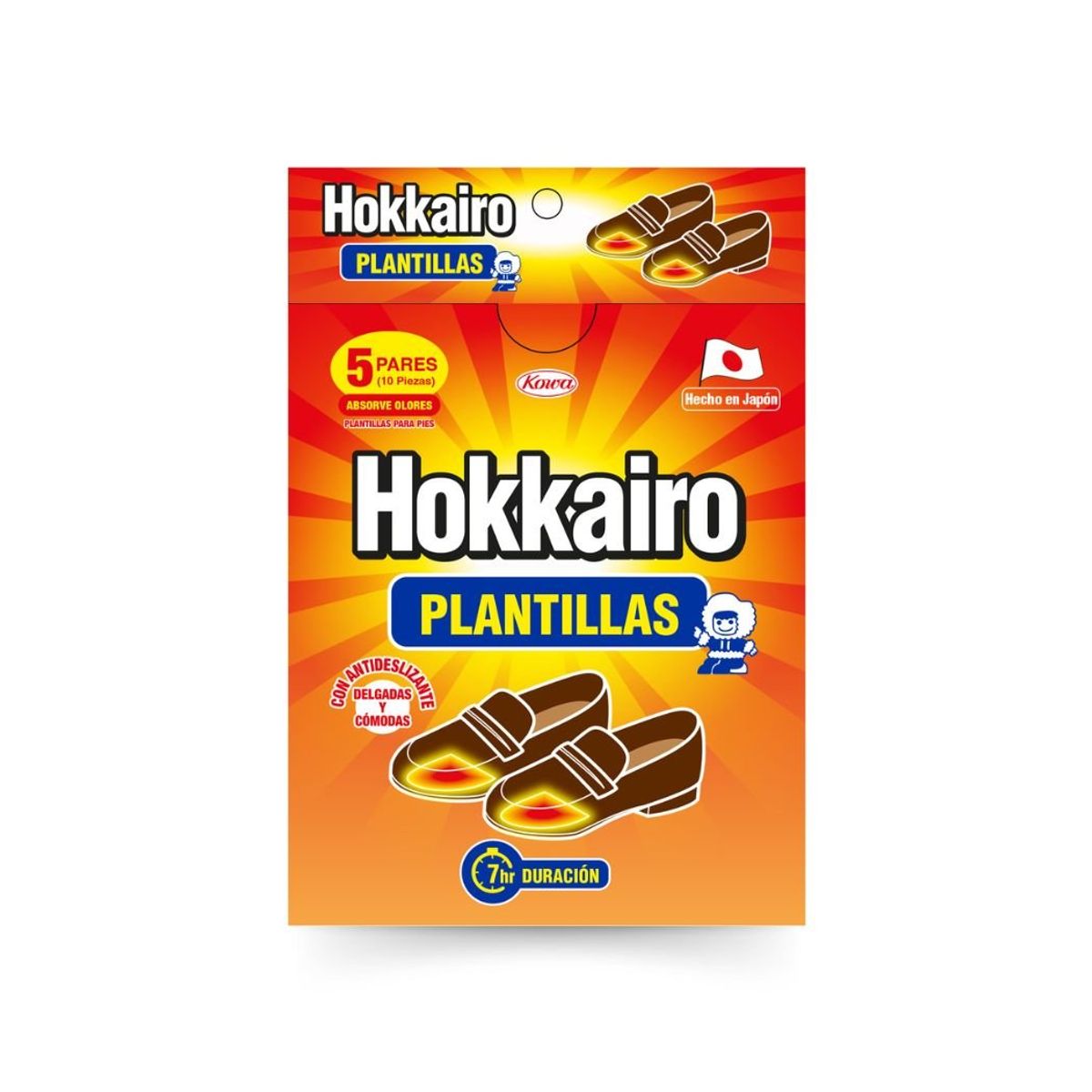 HOKKAIRO - Hokkairo Plantillas Térmicas Para Zapatos 5 Pares