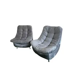 GENERICO - PAR SITIAL SOFA CURVO HILARY GIS FELPA