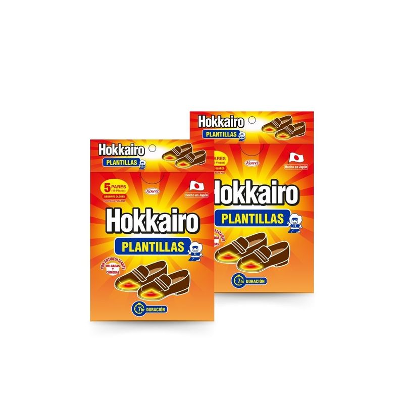 HOKKAIRO - Hokkairo Plantillas Térmicas Para Zapatos Pack X2 10 Pares