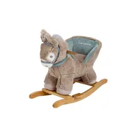 Mecedor Peluche Burro Gris Oscuro