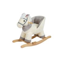 Mecedor Peluche Caballo Blanco