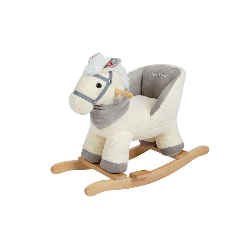 GENERICO - Mecedor Peluche Carestino Caballo Blanco