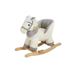 GENERICO - Mecedor Peluche Carestino Caballo Blanco