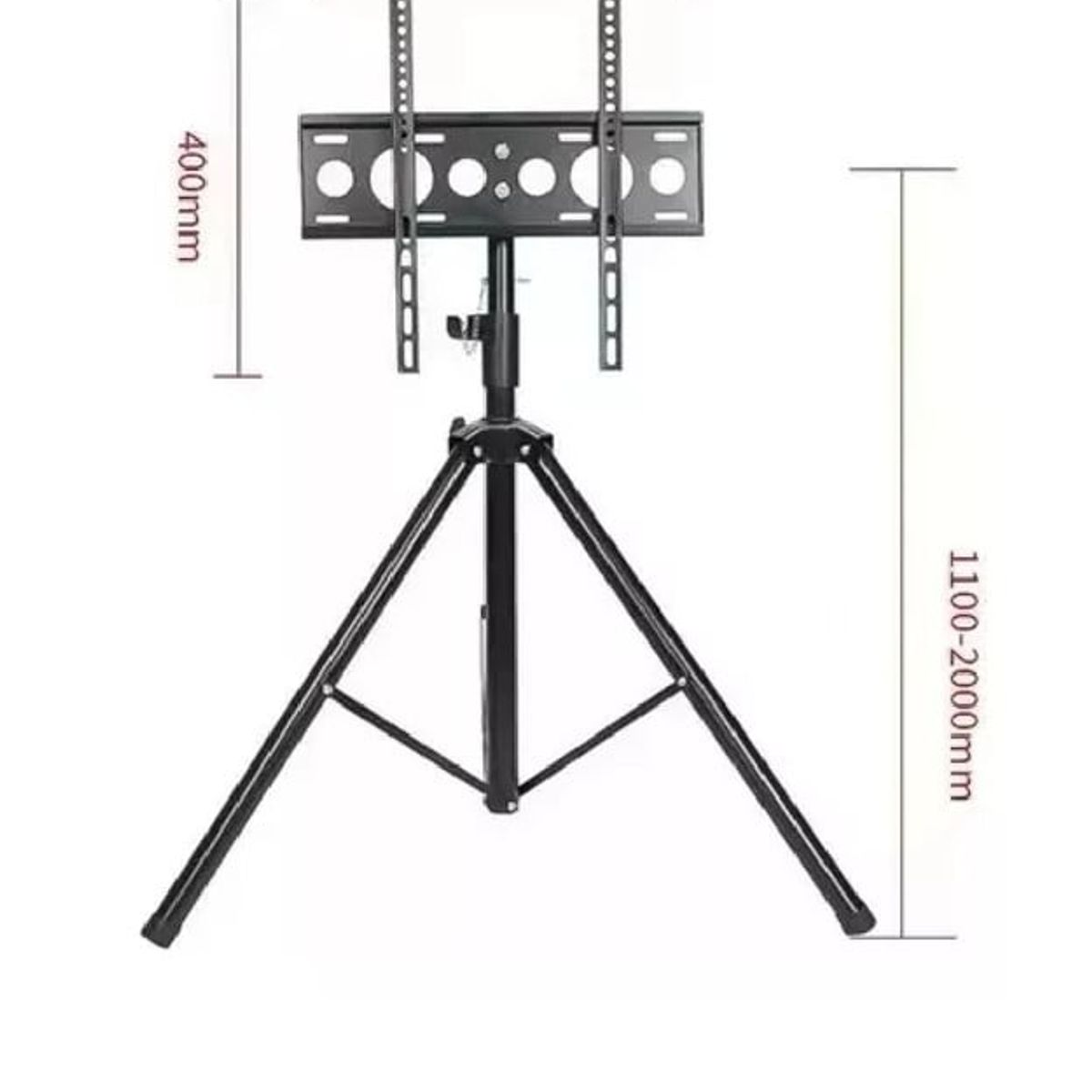 ANGELES DEL HOGAR - Base Trípode Pedestal Tv 32 A 55 Pulgadas Color Negro