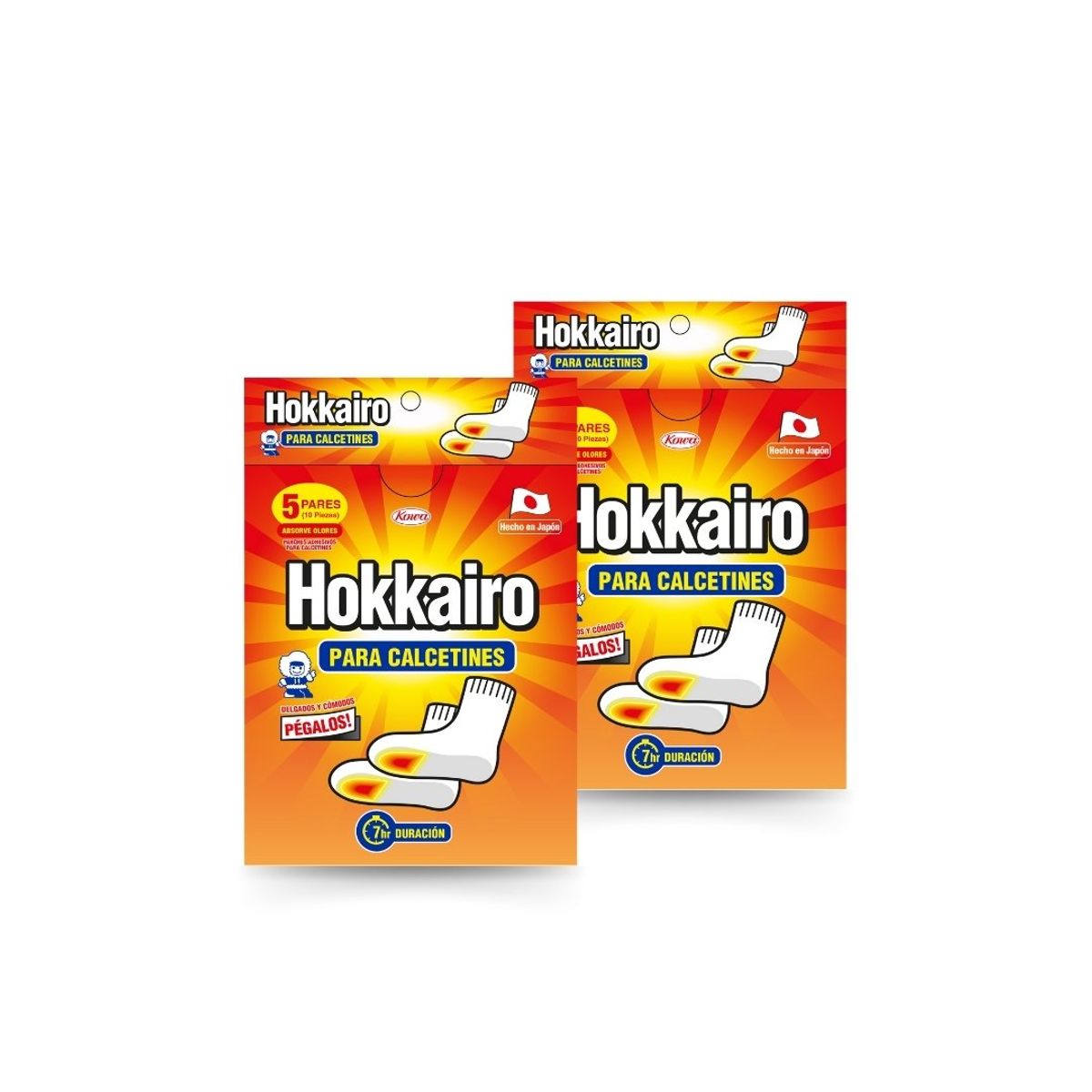 HOKKAIRO - Hokkairo Parches Para Calcetines Pack X2 10 Pares