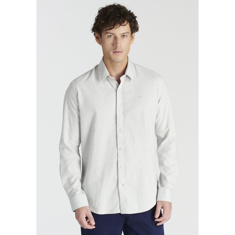 NEW MAN - Camisa Gianca Avant-Garde Beige Newman_.