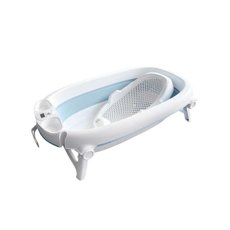 GENERICO - Bañera Plegable con Sorporte Hawaii Azul