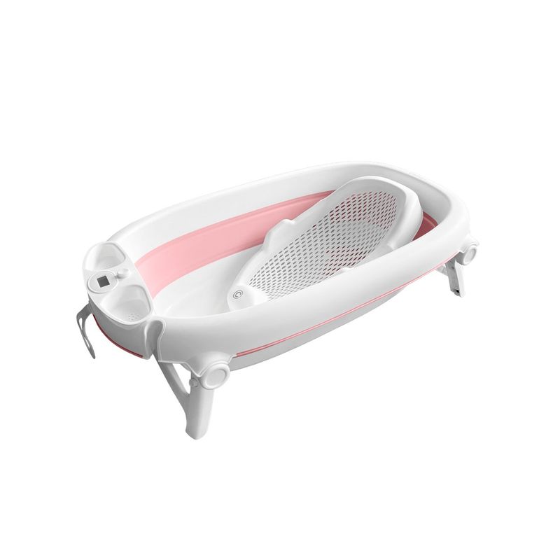 GENERICO - Bañera Plegable con Sorporte Hawaii Rosa