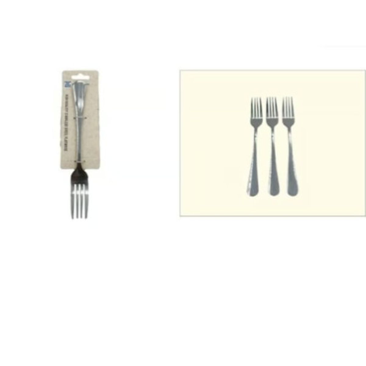 GENERICO - Juego De Tenedor De Acero Inoxidable 3 Piezas