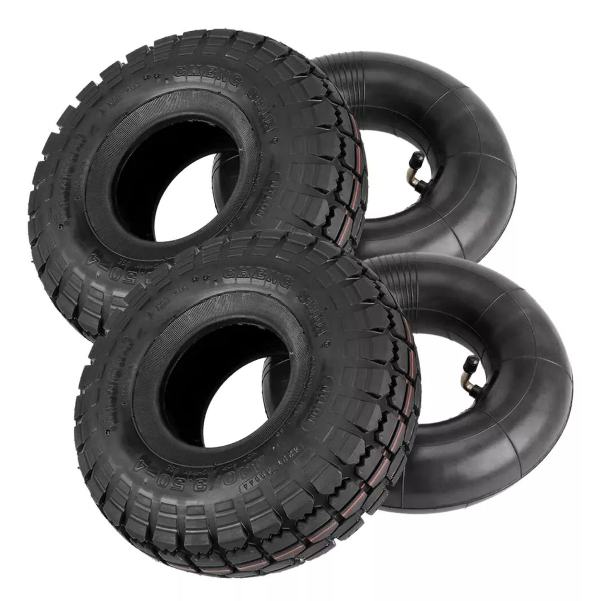 GENERICO - Set Neumaticos Con Camara 10 Pulgadas 2 Unidades Dicas