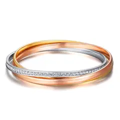 BLOOM CRYSTAL - Pulsera Trinity Tres-Colores Brilliance con cristal de Austria
