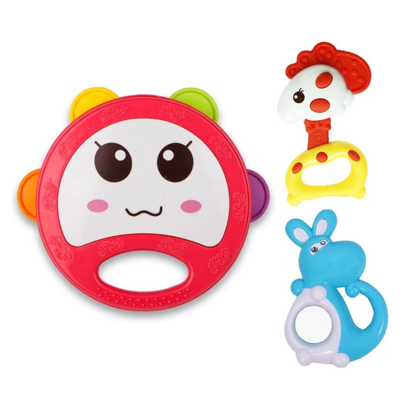 GENERICO - Set Sonajero Mordedor Sensorial Bebe Estimulacion Temprana