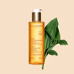 CLARINS - Aceite Limpiador Total Desmaquillante para el Rostro 150 ml -