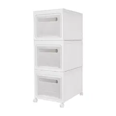 GENERICO - Organizador Caja Apilable Color Blanco