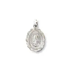 ANDREA COGGIOLA JOYAS - Colgante Medalla Virgen De Guadalupe Blonda Plata Fina 925