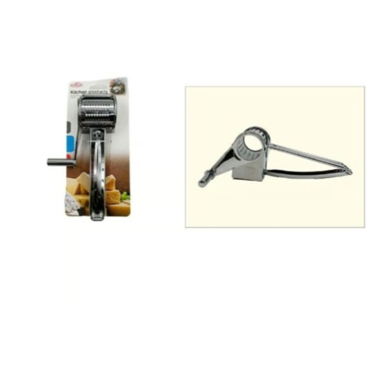 GENERICO - Rallador Rebanador De Queso Acero Inoxidable Cocina