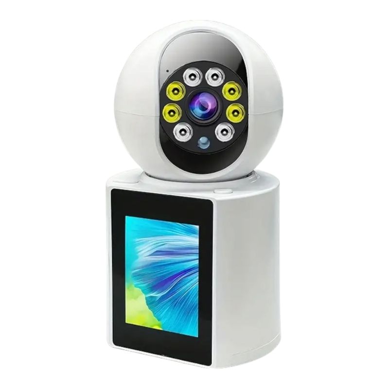 GENERICO - 2x Camara De Vigilancia IP WIFI Pantalla Ideal Para Videollamada