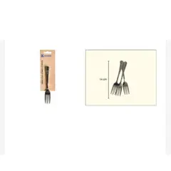 GENERICO - Tenedores De Acero Inoxidable 3 Piezas 14 Cm