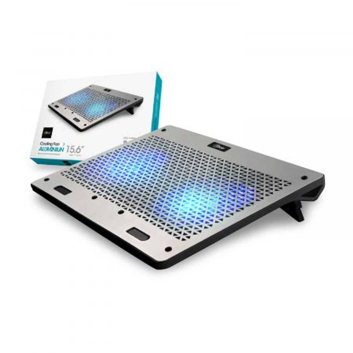 MLAB - Ventilador Notebook Aluminio 15,6 Dual Fan -9038