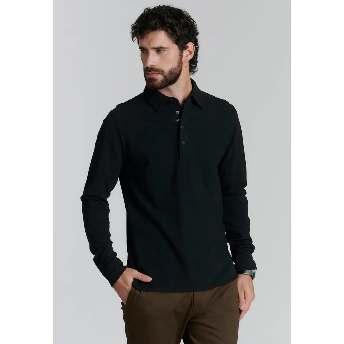 FEROUCH - Polera Denver Fjs Negro Ferouch