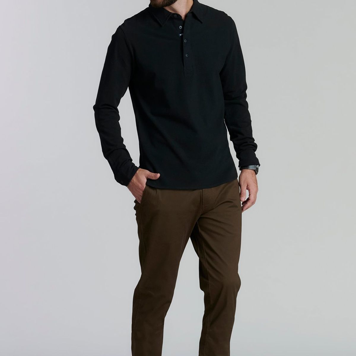 FEROUCH - Polera Denver Fjs Negro Ferouch