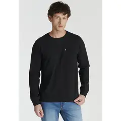 NEW MAN - Polera Riva Heritage Negro Newman