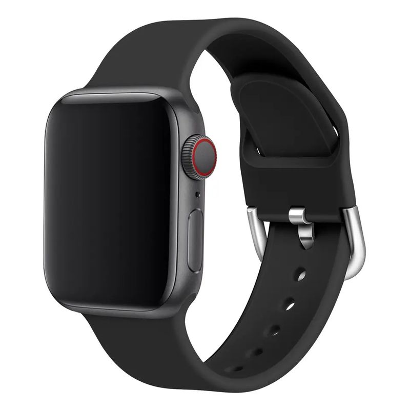 GENERICO - Correa Silicona Para Apple Watch 42 44 45 49 Ultra / Negro