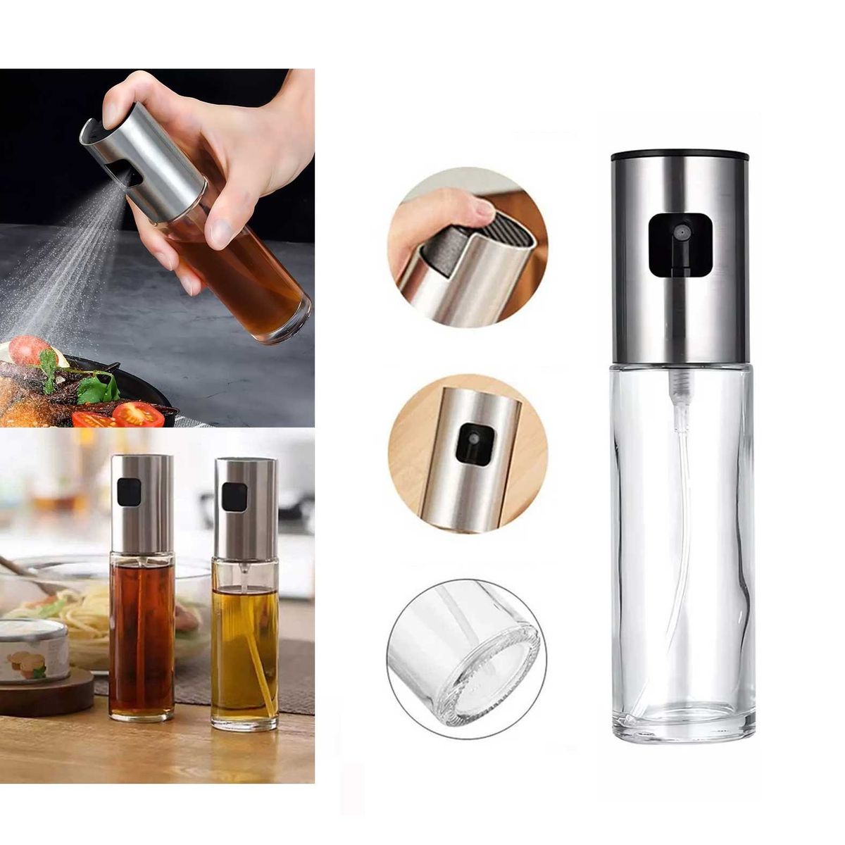 GENERICO - Botella Pulverizador Dispensador Aceite Vinagre 100ml