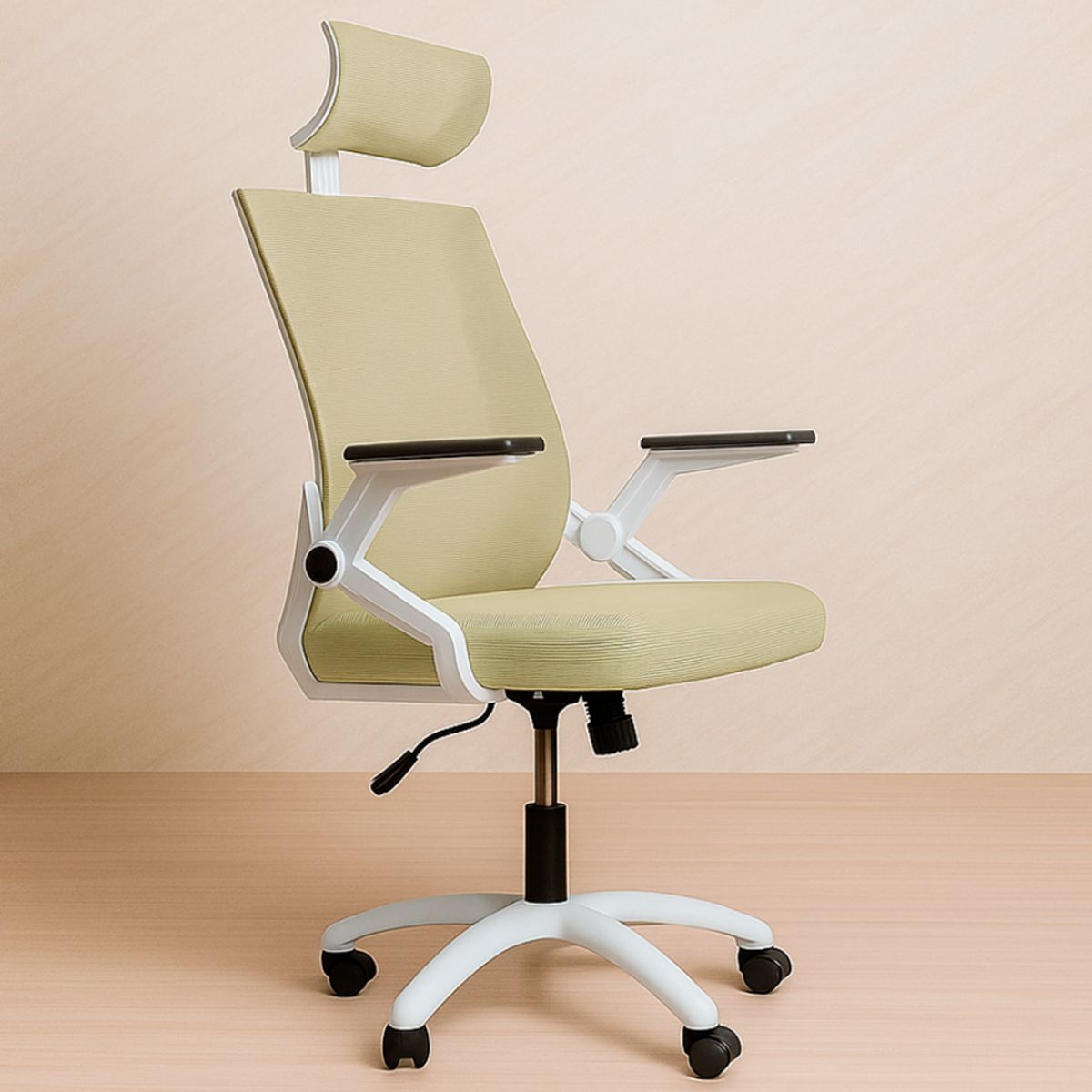 RD - Silla Oficina Pc Escritorio Rd Gamer Ergonomica Apoyacabeza Champagne