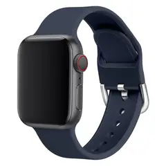 GENERICO - Correa Silicona Para Apple Watch 42 44 45 49 Ultra / Azul Oscuro