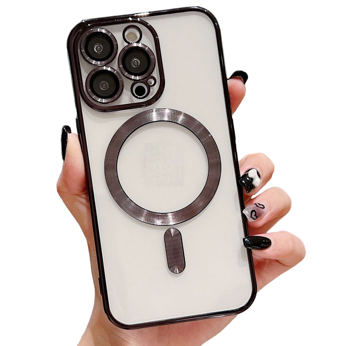 GENERICO - Carcasa Magsafe para iPhone 14 Pro Max / Negro Lentes