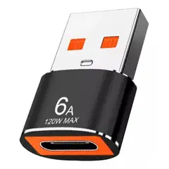 MOTOMO - Adaptador OTG Tipo-C A USB 6A 120W Conector Tipo-C A USB