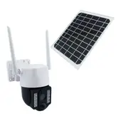 GENERICO - 2x Camara De Vigilancia IP 8 LED Solar Wifi Detector Movimiento