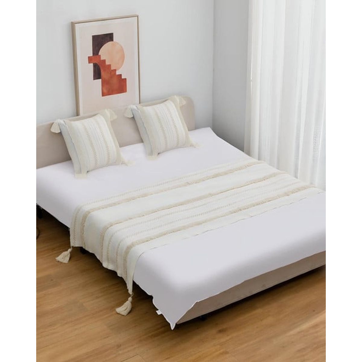 GENERICO - PIECERA DE CAMA DECORATIVA MODELO BOHO