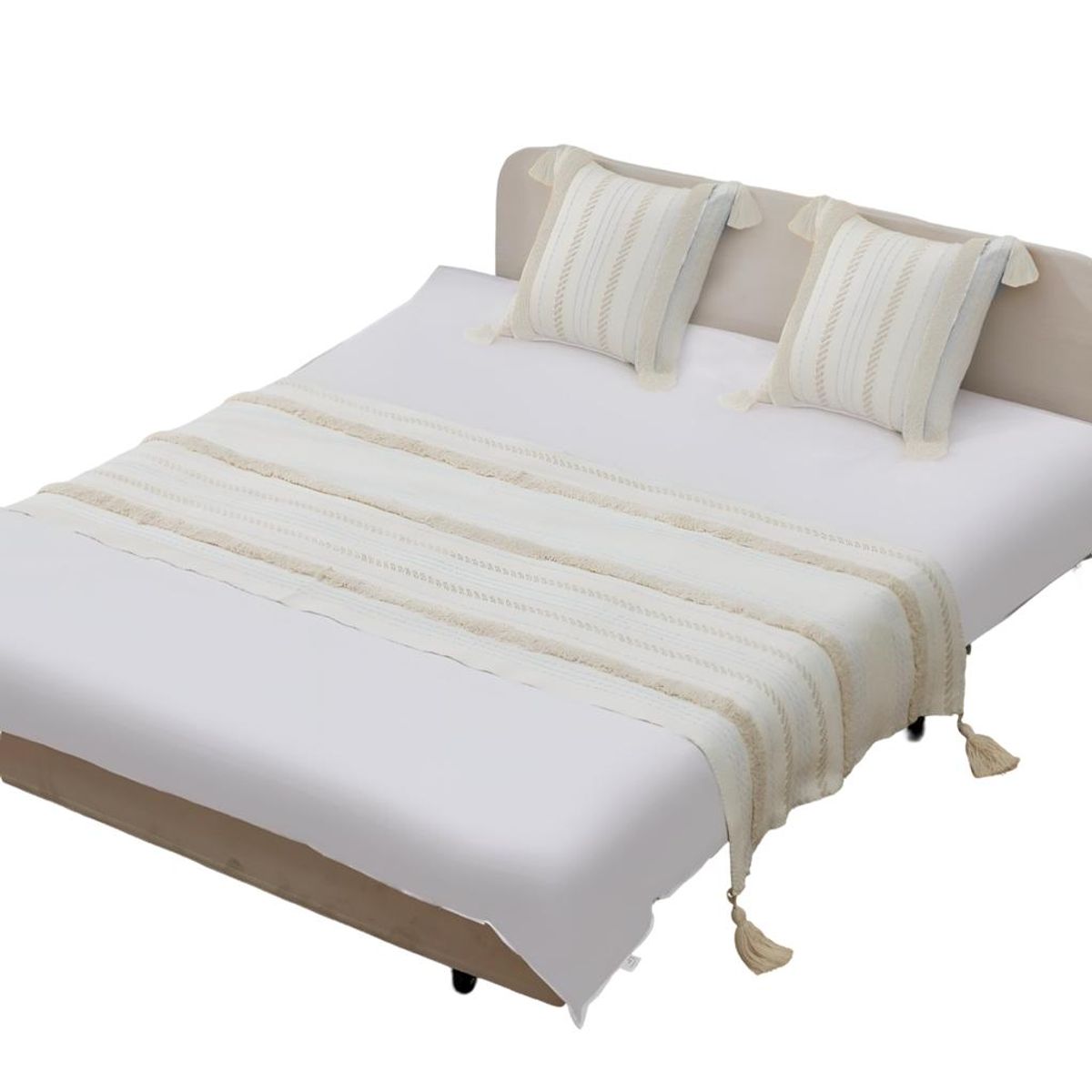 GENERICO - PIECERA DE CAMA DECORATIVA MODELO BOHO