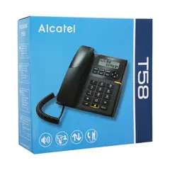 ALCATEL - TELEFONO MANOS LIBRES T58 NEGRO OPEN BOX