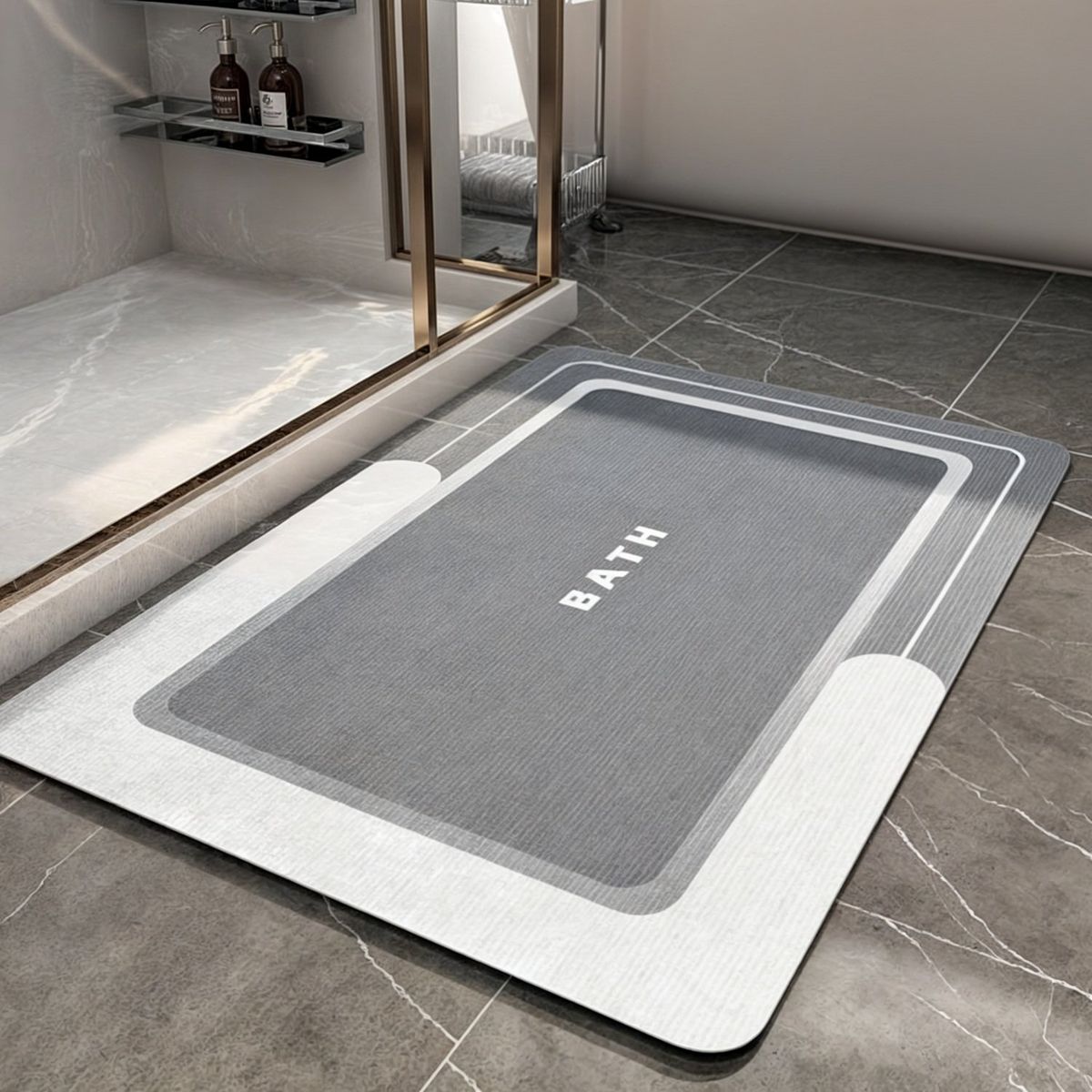 GENERICO - alfombras para baño bajada de bano super absorbente cuadrada