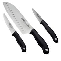 Cuchillo Santoku Cocina Verduras Set De Tres