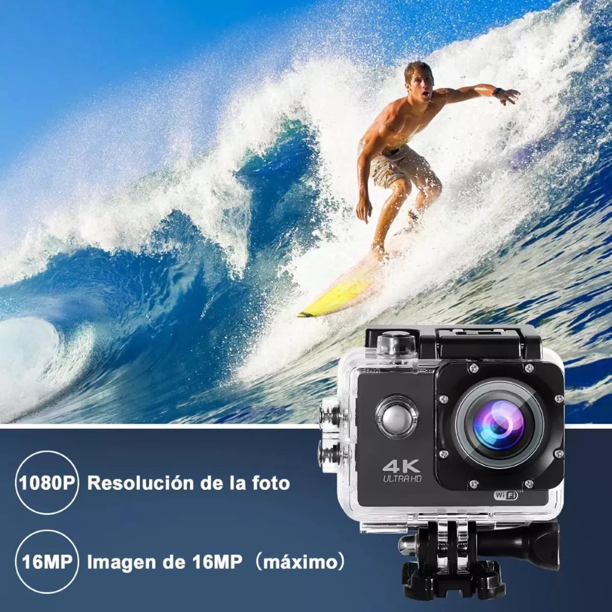 CAM - Cámara Deportiva 4k Sports Ultra Hd Dv Profesional