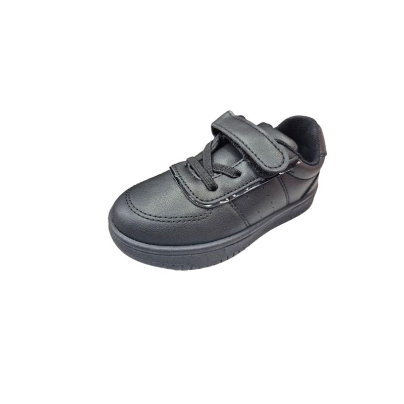 VINNYS OUTLET - Zapatilla Escolar Negro Velcro