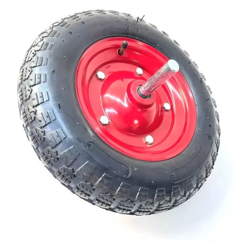 FORCEMAN - Rueda Inflable Con Eje Para Carretilla De 14 Pulgadas
