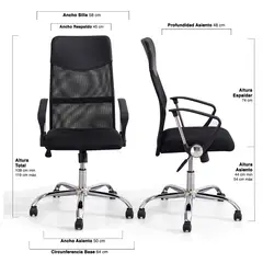 NOVAHUS - Silla de Oficina Autonomy Max Negro