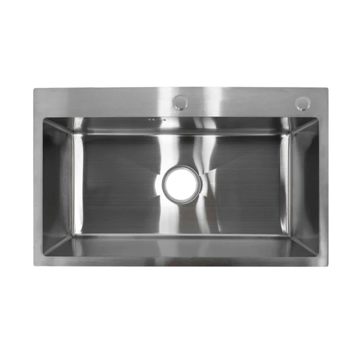 OEM - Lavaplatos Dekora 75X45Cm Plata 2Mm Empotrar Sobre O Bajo Cubierta