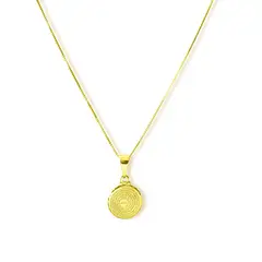 ANDREA COGGIOLA JOYAS - Collar Padre Nuestro 11mm Enchapado Oro 18K