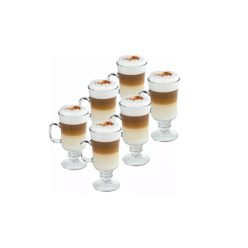 GENERICO - Taza De Vidrio Cafe Espresso 245ml Set De 6 Unidades